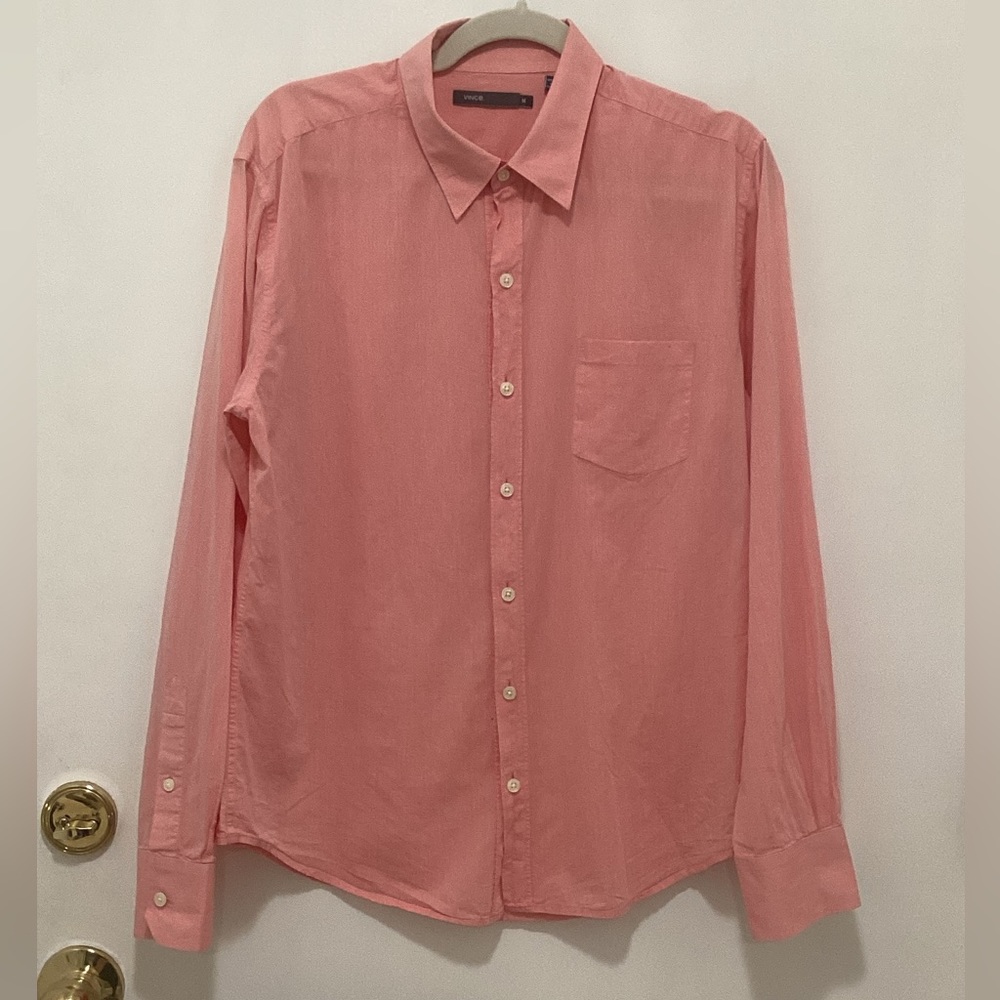 Vince medium salmon color buttondown shirt.